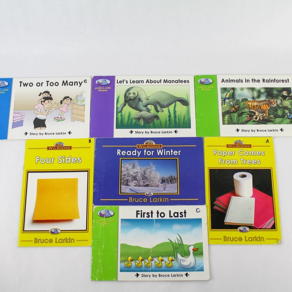 Lot of 7 Wilbooks Larkin's Little Readers K-2 Children's Books Used