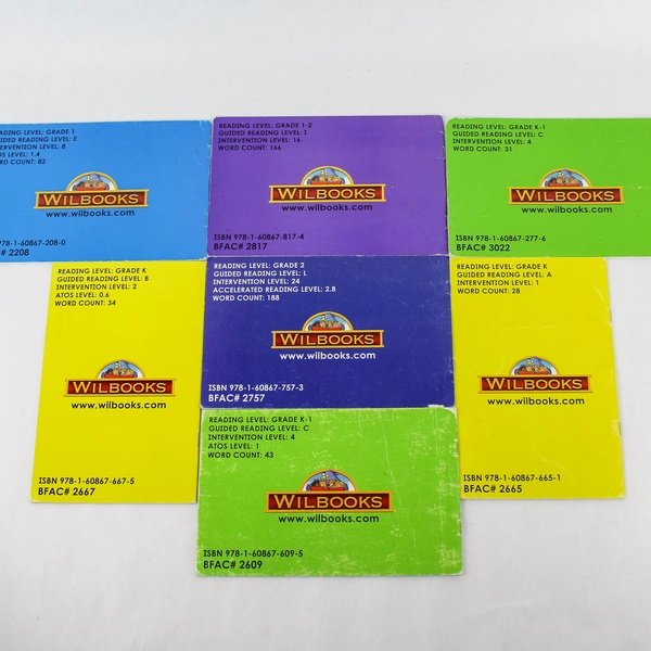 Lot of 7 Wilbooks Larkin's Little Readers K-2 Children's Books Used