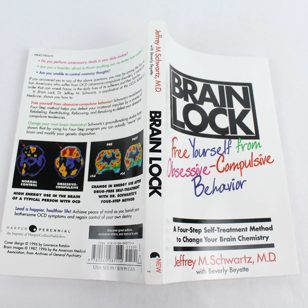 Brain Lock by Jeffrey M. Schwartz 1997 Harper Perennial Paperback