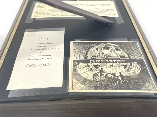 Framed Authentic Replica The Great Tunnel Under The Hudson River Circa 1880