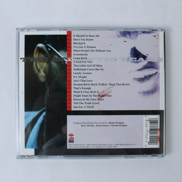 Ray Charles The Atlantic Years CD 1994 Best Hits Good Pre-Owned Condition