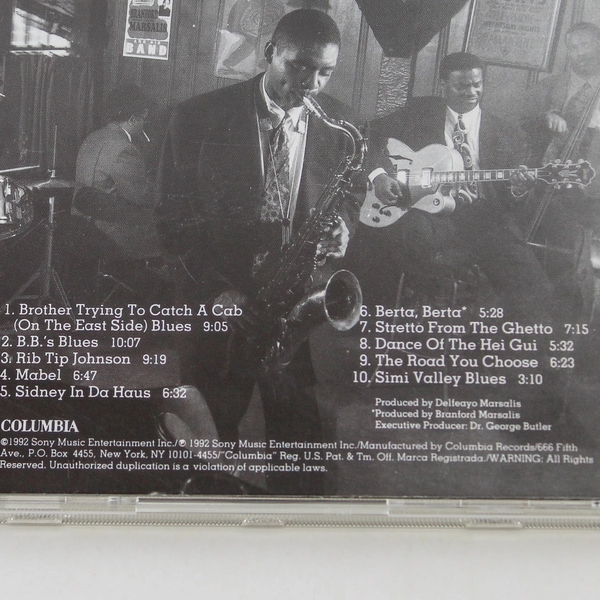 Branford Marsalis I Heard You Twice The First Time CD 1992 Columbia