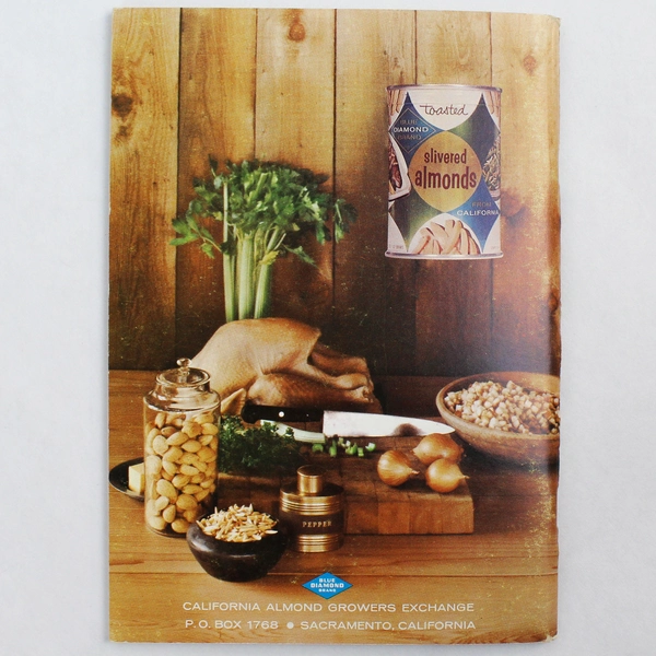 1963 Treasury of the World's Best Almond Recipes Blue Diamond Booklet