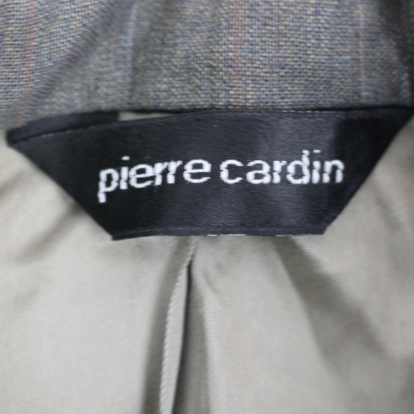 VTG Pierre Cardin Man In Wool Gray Suit Jacket with Shoulder Pads Men's Size 44
