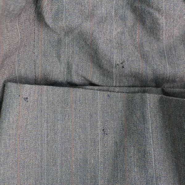 VTG Pierre Cardin Man In Wool Gray Suit Jacket with Shoulder Pads Men's Size 44