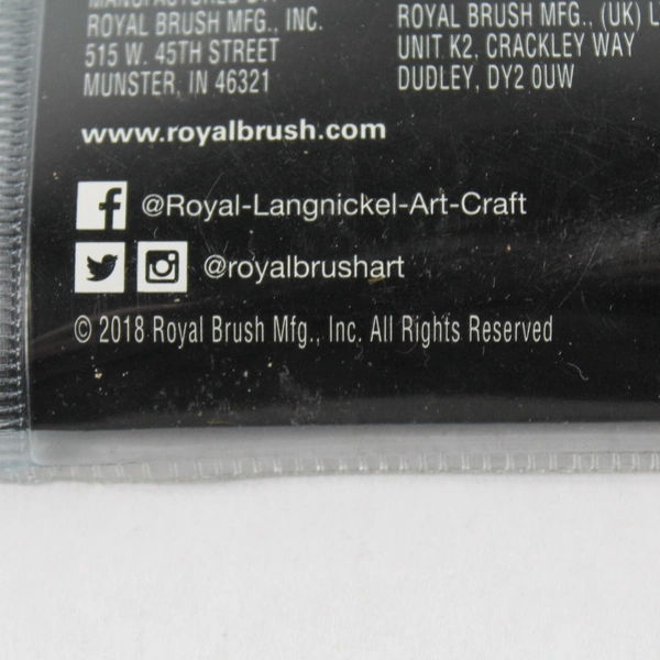 Royal Langnickel Long Assorted Acrylic Paintbrush Incomplete Lot of 7 out of 15