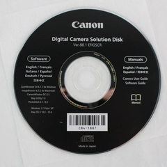Canon Digital Camera Solution Disk Ver 88.1 Software and Manual CD