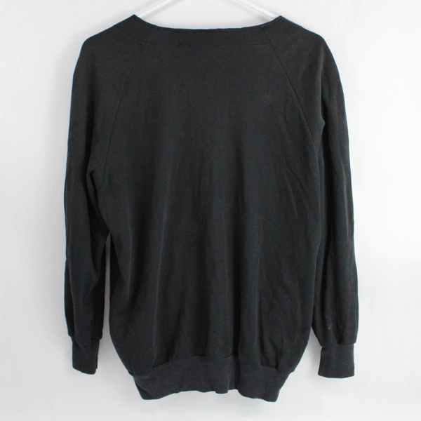 Weekenders V Neck Button Front Cardigan Black Size Small Cotton Blend