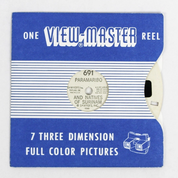 Vintage ViewMaster 691 Paramaribo & Natives of Surinam Slide Good Condition