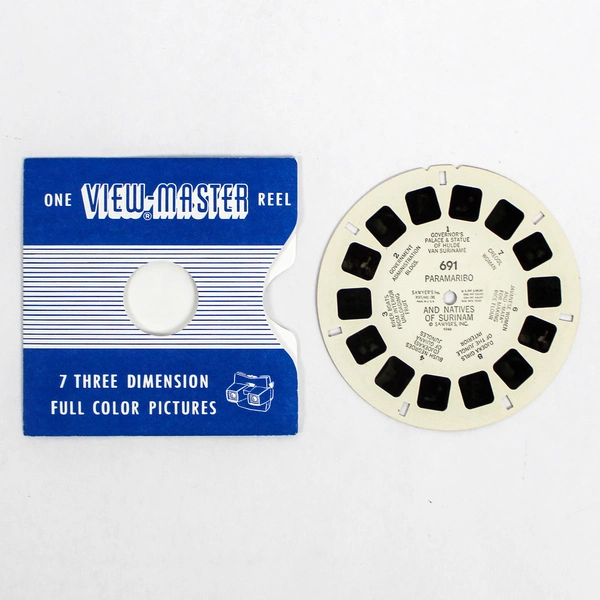 Vintage ViewMaster 691 Paramaribo & Natives of Surinam Slide Good Condition