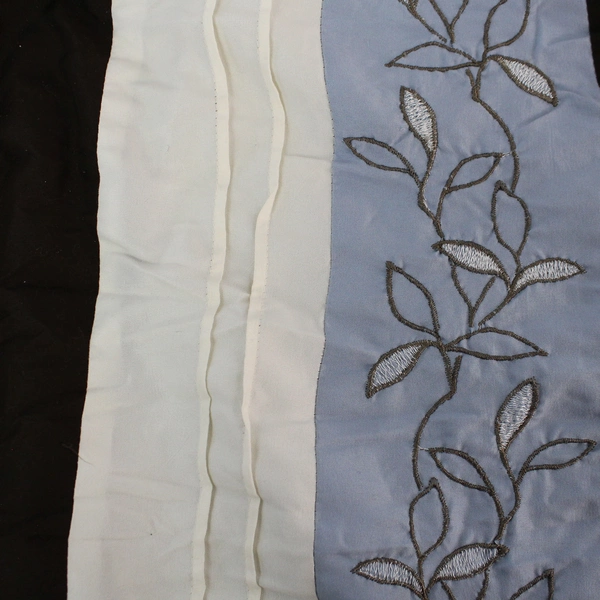 Blue Brown Flower Printed Full Sized Comforter Polyester 81 x 85"