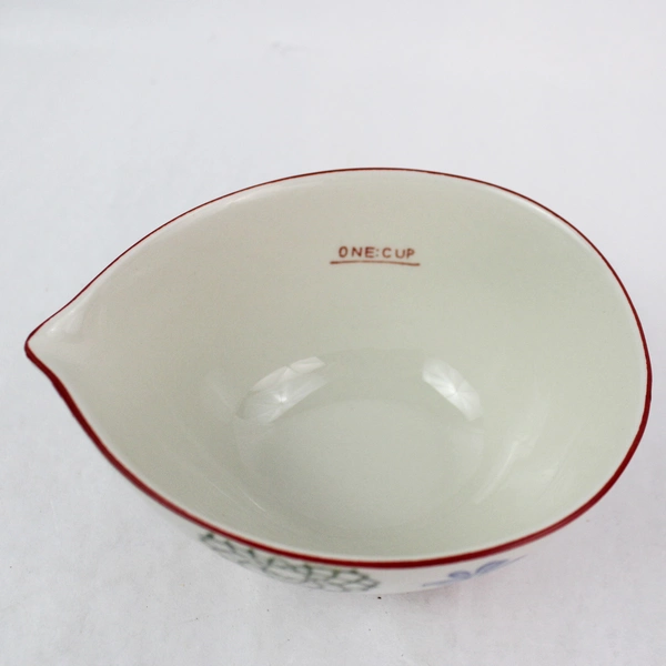 Set of 3 Pier 1 Imports Hand-Painted Stoneware Measuring Cups