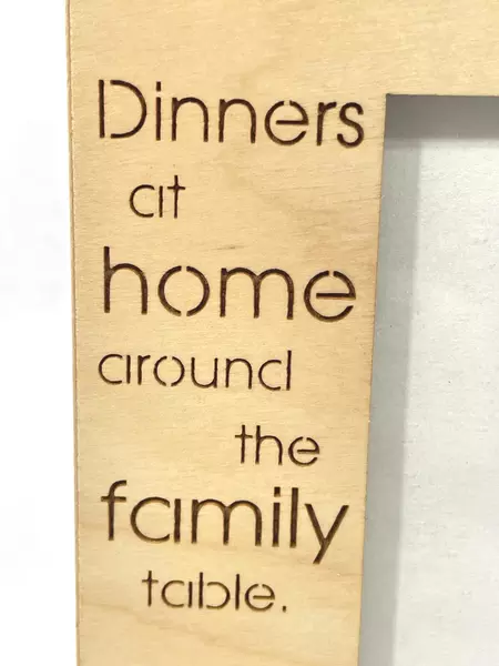 1995 Lasercraft Wood Family Photo Frame 5x7 Circle of Love Décor
