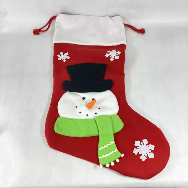 28 Inch Everstar Fleece Christmas Stocking Snowman Pattern