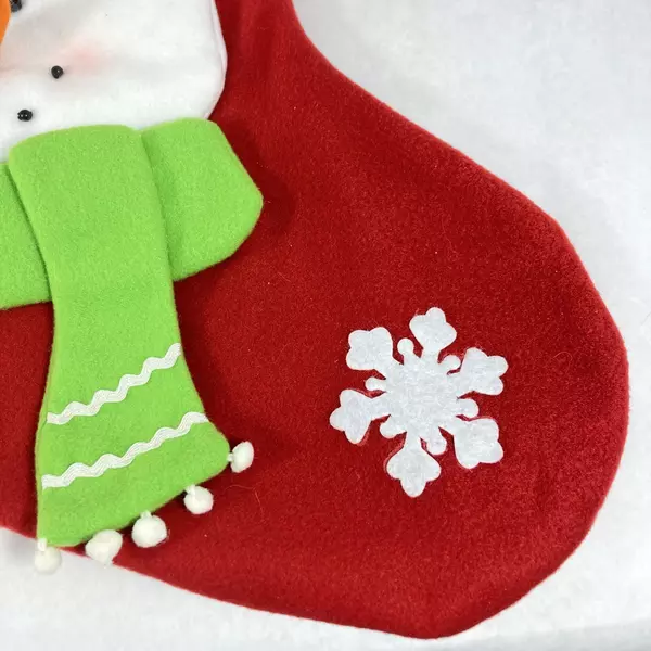 28 Inch Everstar Fleece Christmas Stocking Snowman Pattern