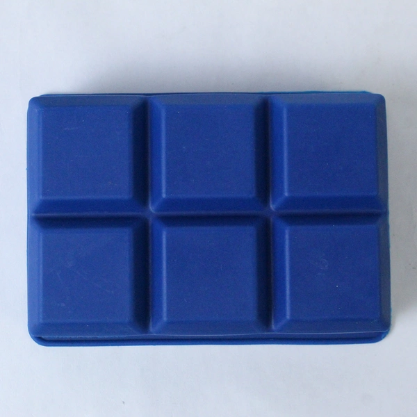Lot of 3 M Gastro Silicone Ice Cube Trays 6 Cubes Each Easy Release Black Blue
