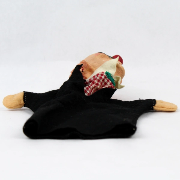 Vintage 1960s Kunstler ERI Hand Puppet Clown Hand Puppet Flawed
