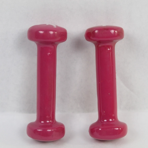 Bollinger Pair of Pink 1 Pound Dumbbells Hand Weights Fitness Walking Athletic