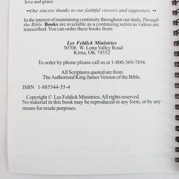 Through The Bible with Les Feldick Book 55 Transcript of Tape 55