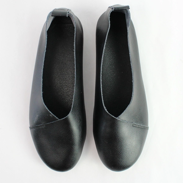 Unbranded Black Leather Ballet Flats Women's US Size 9