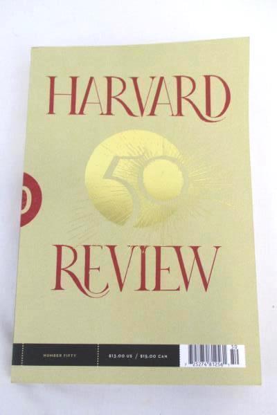 Harvard Review Number Fifty 50th Anniversary Harvard University