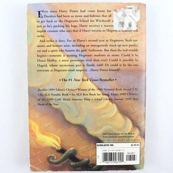 Harry Potter and the Chamber of Secrets Book by J. K. Rowling 2000 Scholastic PB