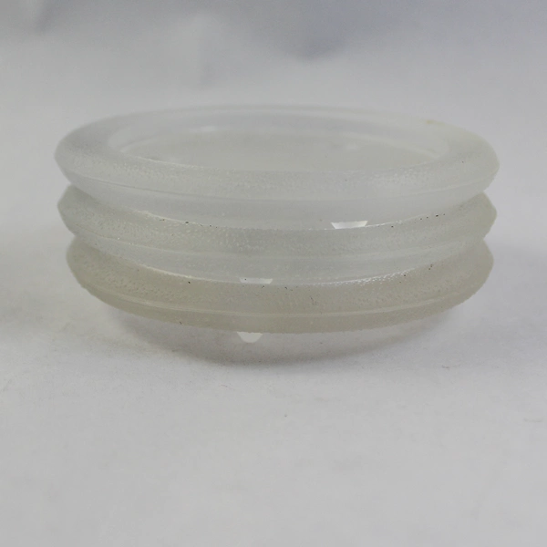 Set of 3 Frosted Glass Round Candle Holders 4" Diameter Home Decor