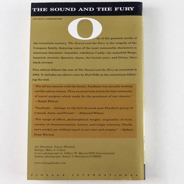 The Sound and the Fury by William Faulkner 1990 Paperback