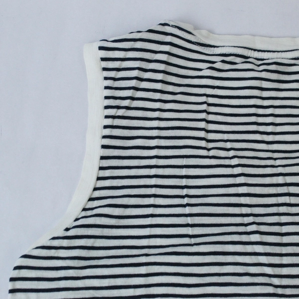 Madewell Sleeveless Top Shirt White Navy Striped Women's Size Small Tank Top