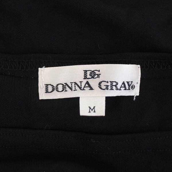 Donna Gray Women's Black Sleeveless Tunic Top Size M Good Pre-Owned Condition