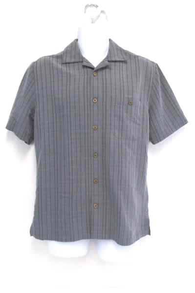 Lot of 2 Tori Richard Blue Hawaiian Island Shores Gray Plaid Button Down Men's S