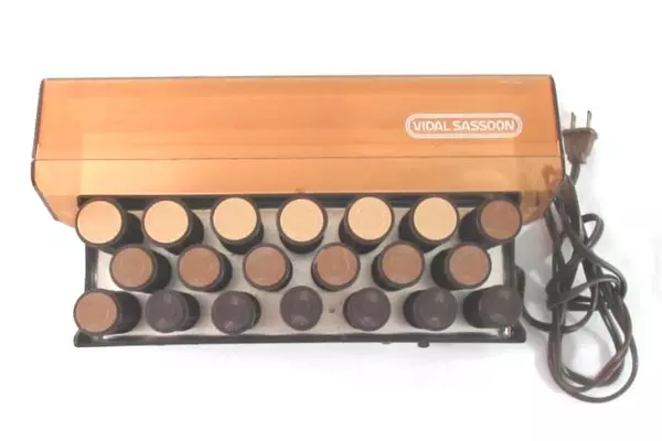 Vintage Vidal Sassoon Hairsetter Type H01 Roller Curler Set with Clips Drawer