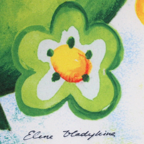 Elena Vladykina Colorful Happy Birthday Balloon Flag Banner 28" x 39"