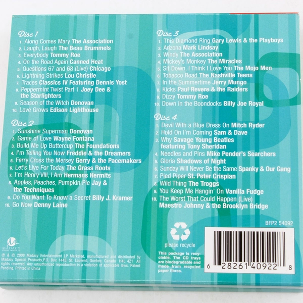 Happy Days Of The 60s 2008 4 CDs Madacy Entertainment Group