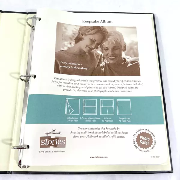 Hallmark Stories Great Escapes Travel Memory Book 3-Ring Photo Album