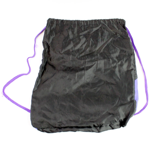 GNP Black Purple Linfield Wildcats Drawstring Backpack
