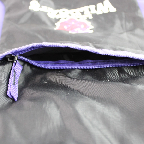 GNP Black Purple Linfield Wildcats Drawstring Backpack