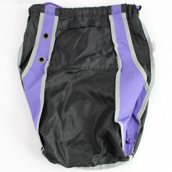GNP Black Purple Linfield Wildcats Drawstring Backpack