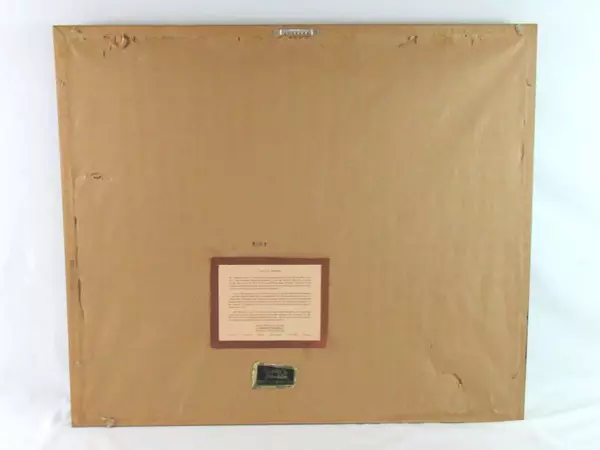 Paul N. Norton Print of Watercolor Old Covered Bridge Signed Framed And Matted