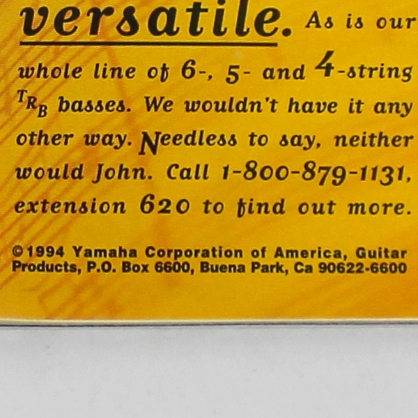 Musician Magazine Un-Zeppelin 1994 Yamaha Corp of America Issue No 194