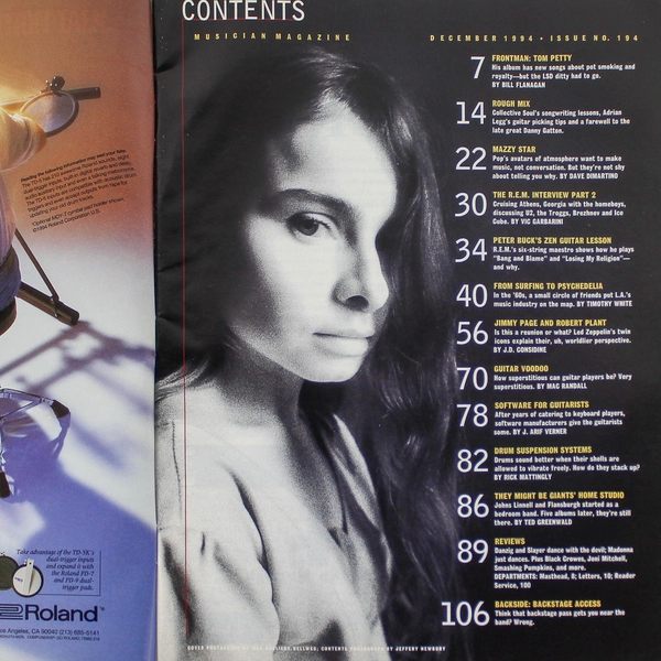 Musician Magazine Un-Zeppelin 1994 Yamaha Corp of America Issue No 194