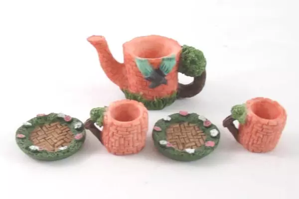 Vintage Cherished Moments Humpty Dumpty Miniature Tea Set