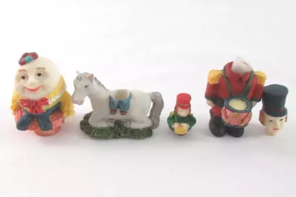 Vintage Cherished Moments Humpty Dumpty Miniature Tea Set