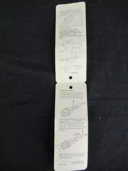 Vintage W.H. Collins Bias Tape Maker No. 3 Makes 1/2 Inch Tape Sealed Taiwan