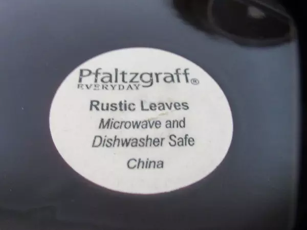 Lot of 2 Pfaltzgraff Rustic Leaves Dinner Plates 11.25" Stoneware Replacements