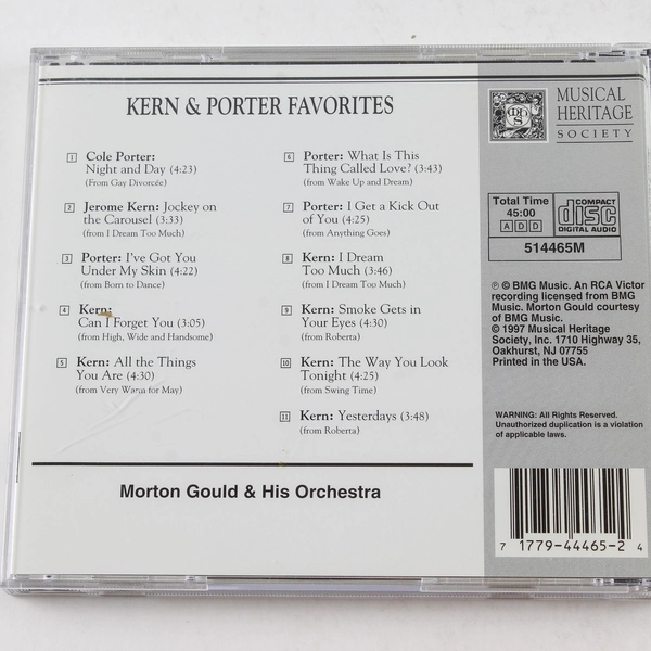 Kern & Porter Favorites CD by Morton Gould - Pre-owned, Good Condition