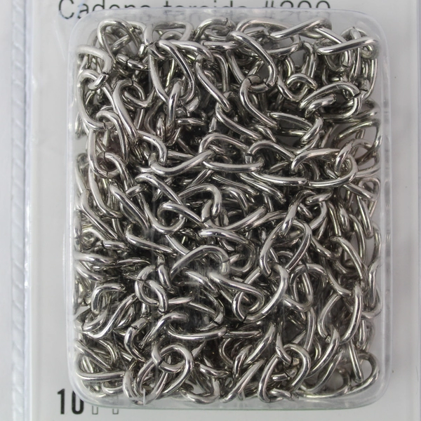 Blue Hawk Nickel Plated #200 Twist Chain 10 ft or 3m Model #0348450 Light Duty