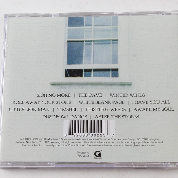 Sigh No More By Mumford and Sons CD 2010 Indie Rock