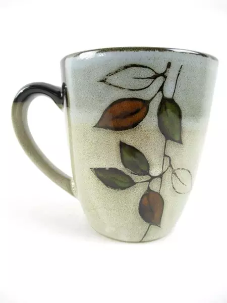 Pfaltzgraff Everyday Rustic Leaves Ceramic Coffee Mug Replacement Speckled Brown