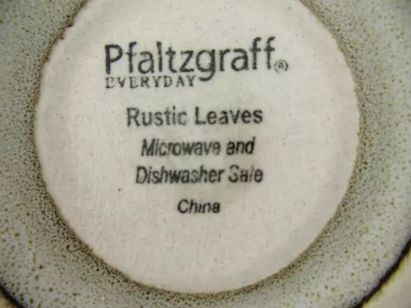 Pfaltzgraff Everyday Rustic Leaves Ceramic Coffee Mug Replacement Speckled Brown